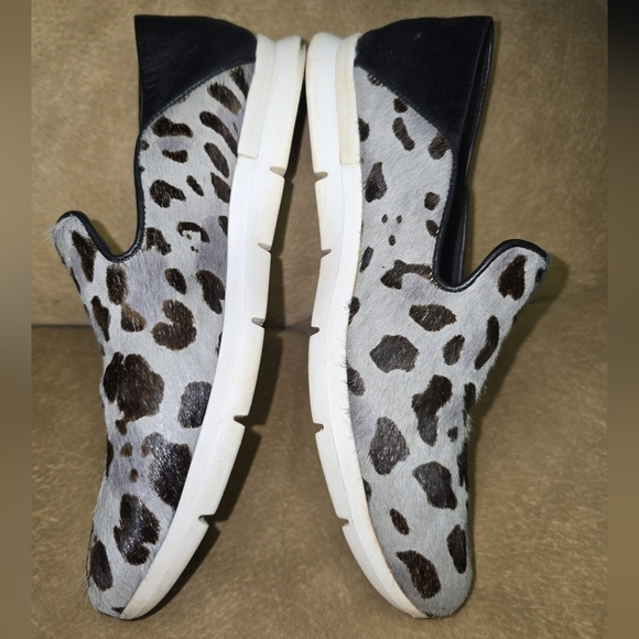 Cole Hann Grand OS Animal Print Calf Hair Slip-on Loafers Size 6B - Picture 5 of 8